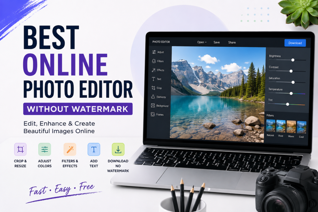 Best online photo editor without watermark