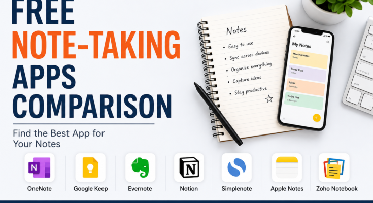 Free note-taking apps comparison