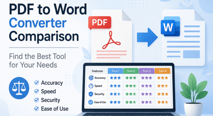 PDF to Word converter comparison